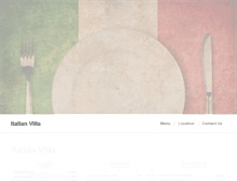 Tablet Screenshot of italianvillana.com